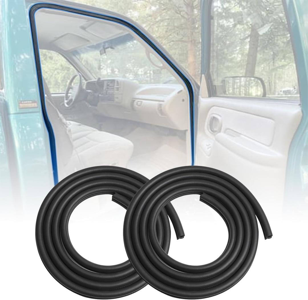 Front Door Seals Weatherstrip Pair 1AWSK00228 Compatible with Su-burban K1500 K2500 K3500 C1500 C2500 C3500 Bla-zer Ta-Hoe Yu-kon Esca-Lade 1988-2000 Replaces OE 1590111 G3009