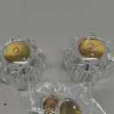 Dreyoo Bathroom Sink Knobs Replacement, Bathtub Faucet Handles with 4 Index Buttons, Compatible with Delta/LDR/Delex/Peerless Faucets, Hot and Cold Faucet Handles Replacement in Clear Acrylic