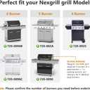 Replacement Parts for Nexgrill 720-0896B 720-0896C 720-0896E 720-0882A 720-0896 720-0925 Grills, 6 Pack Grill Burner Tubes & Flame Tamers Heat Shields Replacement