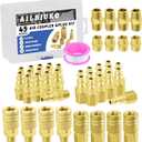 Air Coupler & Plug Kit,45 Pcs 1/4" NPT Air Tool Fittings Set,Quick Connect Air Hose Fittings Air Compressor Accessories