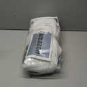 60 Inch Extra Wide Pinch Pleated Curtains 105 Inch Length for Living Room Large Window Drapes Light Filtering Privacy for Bedroom Back Tab with Hooks Clip Rings Beige White 60W x 105L