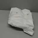 Extra Wide Shower Liner 96x72, Water Repellent Heavy Duty White Fabric Shower Curtain Liner for Bathroom Hotel Spa, Machine Washable