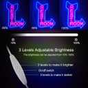 Restroom Neon Sign - Toilet Neon Light with Arrow for Restaurant,Store,Bar,Bathroom Office Hotel Decor (Right Blue)