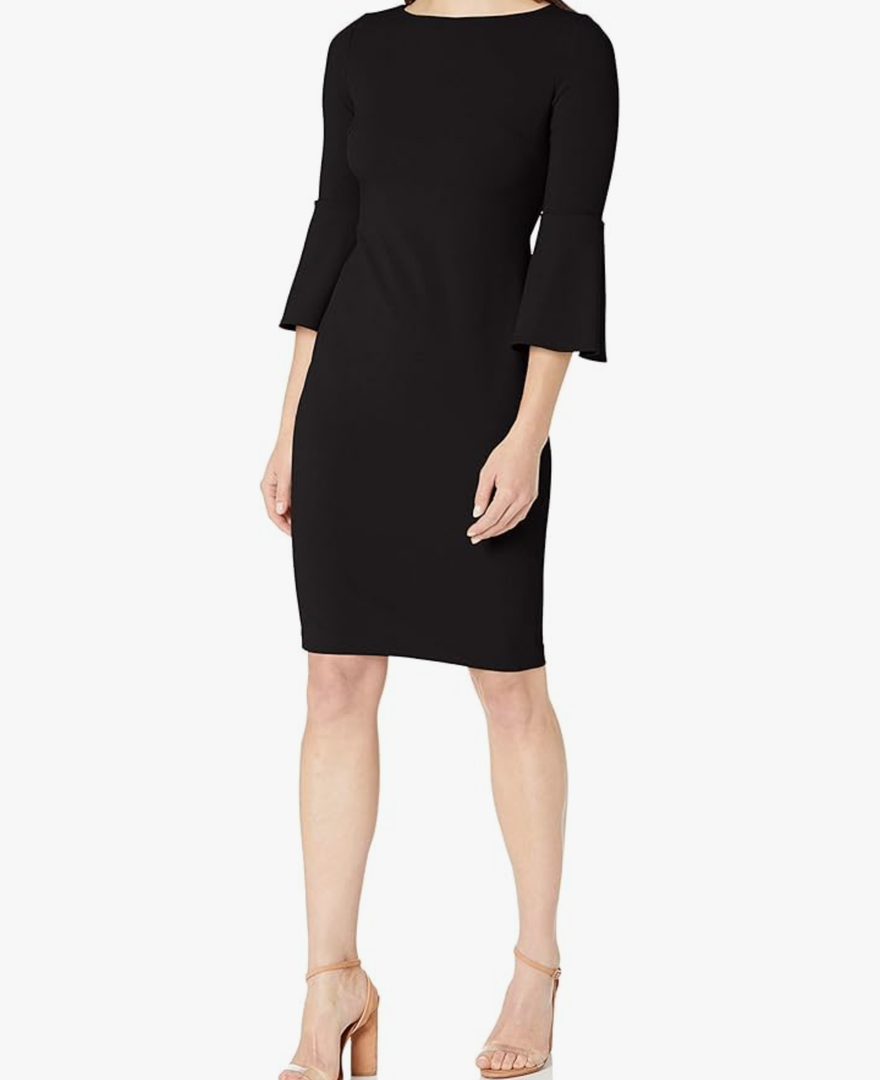 Calvin Klein Womens Peplum Sheath Dress, Size 8 Calvin Klein Womens Peplum Sheath Dress, Size 8