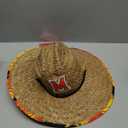 FOCO NCAA Mens NCAA College Team Logo Floral Lifeguard Beach Straw Sun Hat (One Size)