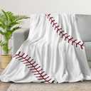Super Soft Kids Baseball Gifts Blanket, Lightweight Cozy Flannel Throw Blankets for Boys Girls, 40in X 50in
