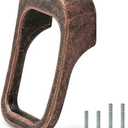 FURFITT 6 Pack Antique Copper Cabinet Pulls 5/8 Inch(16mm) Hole Center Retro Red Bronze Drawer Dresser Handles Vintage Cabinet Hardware Kitchen Cupboard Bathroom Furniture