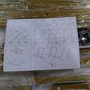 Teraves Reversible L Shaped Desk White - 66.1" Corner Gaming Computer Desk, Office Workstation Modern Home Study Writing Table, Marble Gold