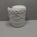 Knitted Christmas Tree Collar: Rustic Cream White Cable Knit Christmas Tree Collar for Artificial Trees, Crossed Diamond Tree Ring Farmhouse Tree skirt for Xmas Holiday Home Decor Party Gifts