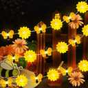 Zhanmai 2 Pcs Bee String Lights Decor 20ft Honeybee Fairy Lights with 60 LED Bulb Battery Operated Bee Tree Decorative for DIY Bedroom Patios Summer Party Indoor Outdoor Wedding Camping