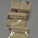 Vlando Jewelry Travel Case, Travel Jewelry Organizer with Clear Velvet Jewelry Bags Zipper Pouch for Women Girl Gift 6Pcs