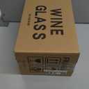 C CREST Wine Glasses Set of 8, 12oz, Lead-free, Clear, Durable Glassware