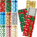 Zhanmai 24 Pcs Christmas Gift Card Holder Boxes with Bows Foil Embossed Gift Card Holder Christmas Gift Card Box for Holiday Xmas Party Favor Cash Wrapping(6.3'' x 2.8'' x 0.6'')