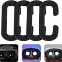 5 x Vr Face Cushion Cover Replacement Sponge Pad 4-Pack Compatible with HTC Vive Vr Headset Pu Leather Breathable Anti-Sweat Face Cushion for Comfortable Virtual Reality Gaming