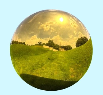 Gold Inflatable Mirror Ball, Big Shinny Mirror Balls Reusable Large PVC Disco Ball Balloon for Large Event Decoration, Party, Concerts, Stage, Wedding Decor, Without Air Pump (1 Pcs, 19.7in)