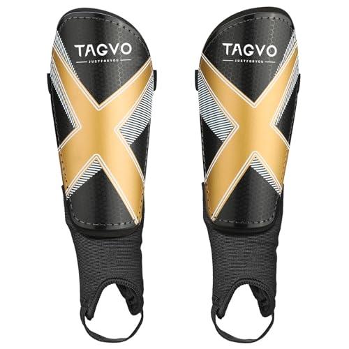 TAGVO Soccer Shin Guards for Kids Youth - Protective Soccer Equipment for Boys Girls - Adults Men Women Soccer Shin Guards - Soccer Shin Pads for Kids 3-16 Years Old Girls Boys, High Impact Resistant S
