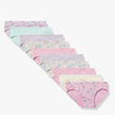 Hanes girls Pure Comfort Cotton Underwear 10-Pack, 3XL