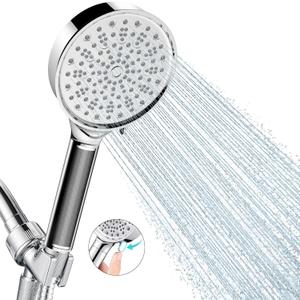 Cobbe Filtered Shower Head with Handheld - Filters Over 99% Of Chlorine - 2.0 Carbon Shower Head Filter System - Water Softener Filters Beads for Hard Water - Reduces Dry Itchy Skin, Chrome