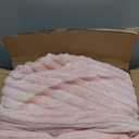 Bedsure Sherpa Blanket Twin Size for Couch - Super Soft, Cozy Fleece Thick Warm Blanket for Winter, GentleSoft Plush & Fluffy Throw Gift for Women, Home Room Decor, Pink, 60x80 Inches