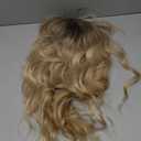 Hair Topper, Big Base 360° 3D Hair Toppers for Women with Thinning Crown, 20 Inch Long Curly Wavy Hair Pieces with French Part Clip in Bangs for Daily Use Parties