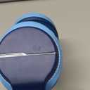 iClever BTH12 Kids Bluetooth Headphones,Colorful LED Lights Kids Headphones Wireless,74/85dBA Safe Volume,85H Playtime,Fast Charging,Bluetooth 5.2,Over Ear,Built-in Mic for iPad/Tablet/Airplane,Blue