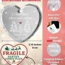 Heart's Sign Glass Christmas Pregnancy Ornament 2025 | Unique Christmas Pregnancy Announcement | Bump's First Xmas Announcement | Baby on The Way