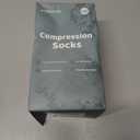 Bamboo Viscose Compression Socks - Knee-High Support for Nurses, Pregnancy, Travel (Regular/Non-slip) (L)