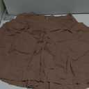 Tennis Skirt for Women with Pockets Shorts Crossover High Waisted Athletic Golf Skorts Running Workout Skirts 2 in 1 (X-Large, Brown)