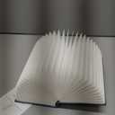 Book Lovers Gifts BookLamp - 5 Color Lights, 1200mAh Battery, Foldable Paper Lamp as Book Decor & Accessories, Hot Foil Cover Design, Unique Gifts for Women or Friends & Christmas