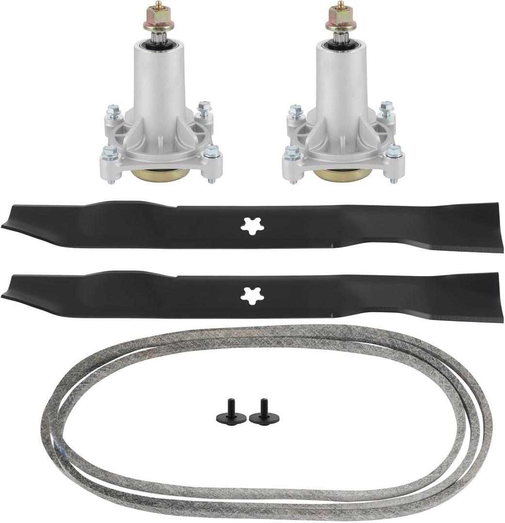 ACEBRI Deck Rebuild Kit 42" for Poulan Pro PP19A42 PB185A42 PB195H42LT PB20H42 PB20H42YT Mower Deck Parts 187292 192870 Spindle 127843 138498 Blade 532429636 Belt