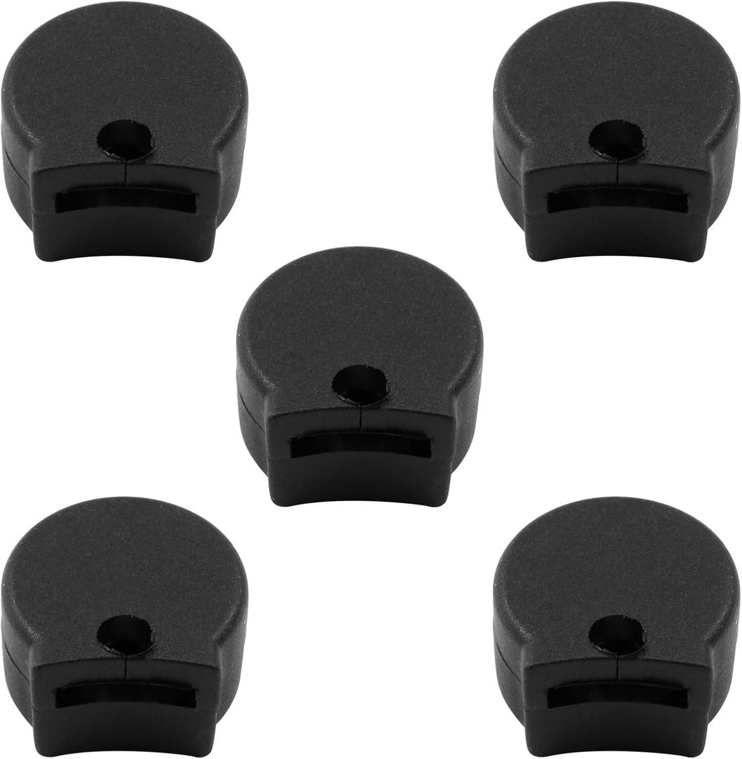 Bonsicoky 5 Pcs Silicone Clarinet Thumb Rest Cushions, Protector for Most Clarinets, Oboe - Black