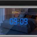 Security Camera for Home, 4K Clock Camera, Pets Cat Dog Cameras, Smart Home Indoor Cameras, Nanny Camera Clock with Night Vision and Motion Detection (Ink Black)