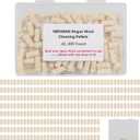 Cleaning Cotton Wool Felt Cleaning Pellets for Maintenance .22.177.25 Caliber 300 Counts with Storage Box