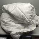 ACCURATEX Lightweight Duvet Insert Queen Size - 100% Cotton Cover, 250GSM Filling, Summer Down Alternative Comforter,Ultra-Soft & Breathable, Quilted Design Duvet with 8 Tabs, Machine Washable (White)