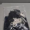 SWEETV Great Gatsby Lace Neck Flapper Dress - 1920s Dress for Women With Sleeve - Roaring 20s Costume (Small, Black)