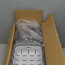 iDesign Crisp 5-Piece Recycled Plastic Refrigerator Organizer Bin Set with Lids, Clear/White