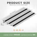 3" Rise Door Threshold Ramp with Updated Fixable Screws, Stable Portable Wheelchair Ramp for Home Steps, Aluminum Door Entry Ramps for Scooters, Power Chairs, Walkers, 800LBS Load Capacity