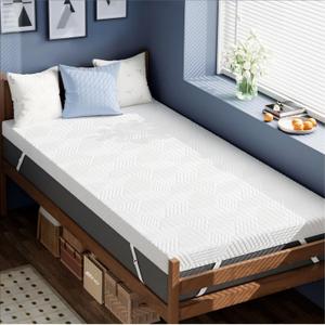 ELEMUSE 3 Inch Twin XL Memory Foam Mattress Topper,Dorm Room Essentials | Gel Foam Bed Topper with Washable Cover, Non-Slip Back to School Bedding,Pressure-Relieving Mattress Topper for Back Pain