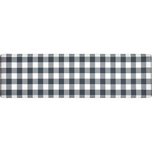 Anti Fatigue Kitchen Rugs Farmhouse Kitchen Mats for Floor,Cushioned Non-Slip Ergonomic Comfort Rug Standing Mat for Kitchen,Doing Dishes,Floor,Home,Office,Laundry,Plaid Black,17.3"x60"
17.3x47.3