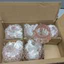 Woho 12pcs Rose Gold Tea Lights Candle Holder for Wedding Party, Glass Tealight Candle Holder for Valentines Day Decor, Votive Candle Holders for Home Decor
