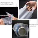 500 Pack Drink Carrier for Delivery, Plastic Drinking Bags with Handle, To Go Clear 1-Cup Packaging Poly Bags for Take Out Beverage Coffee Juice, Single Cup Holder for Stores Restaurant