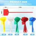 Chunful 200 Pcs Plastic Tags Waterproof Shipping Tags for Labeling Self Locking Nylon Labels Writable Marker Multicolor Cable Zip Tie Labels for Keys Luggage Logistic Inventory(Modern)