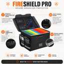 Fireproof Document Box with Lock, Hanging File Organizer