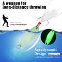 2 x Casting Fishing Spoons Lures Saltwater Jigging Spoons Fishing Tackle Bait with Treble Hooks Hard Metal Spoon Lures for Salmon Bass (10g)