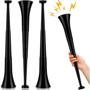 4 Pcs Vuvuzelas Soccer Horn Collapsible Stadium Hockey Blow Stadium Noise Maker Loud Sound Handheld Sports Horn Noisemaker for Sports Events Parties Accessories