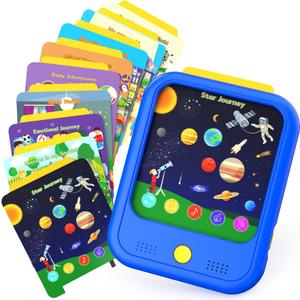 Kids Learning Tablet Educational Learning Pad for Toddlers 2-5 to Learn Alphabets, Numbers, Foods, Time, Music, Talking Cards for ToddlersLearning Educational Toy Kids Gifts