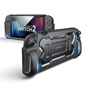 JSAUX Protective Case for Nintendo Switch 2 2025, TPU Grip Portable Cover Compatible with Switch 2 Case and JoyCon Controller, Accessories with Drop & Scratch Resistance–Black