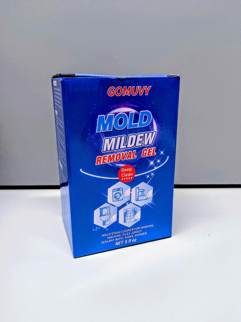 GOMUVY Mold Mildew Removal Gel Cleaner - Heavy Duty Cleaner for Washing Machine Seals, Grout, Caulk, Showers, and Bathroom Tile - 5 Fl Oz