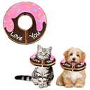 Dog Donut Collar - Soft Dog Cones for Large Medium Small Dogs, Inflatable Dog Cone Alternative After Surgery Pet Recovery E Collars Cones for Dogs and Cats