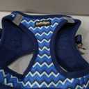 rabbitgoo Step-in Dog Harness, Puppy Vest for Small Sized Pet Easy Put on and off, Lightweight, Soft, Breathable Quick-Dry Air Mesh for Comfortable Secure Walking, Blue Zigzag, M